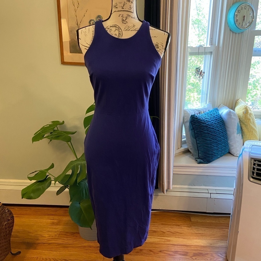 Banana Republic Royal Blue Sleeveless Sheath Dress Sz 4